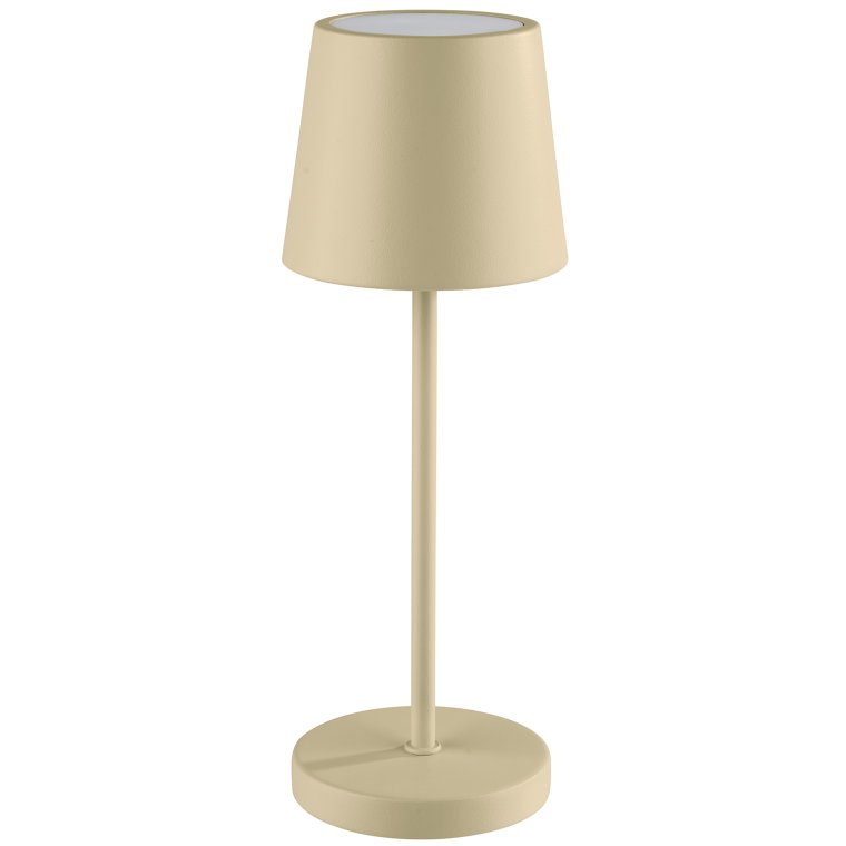 Tischleuchte MERLE MINI Ø 9 cm, H: 25 cm Sandfarben