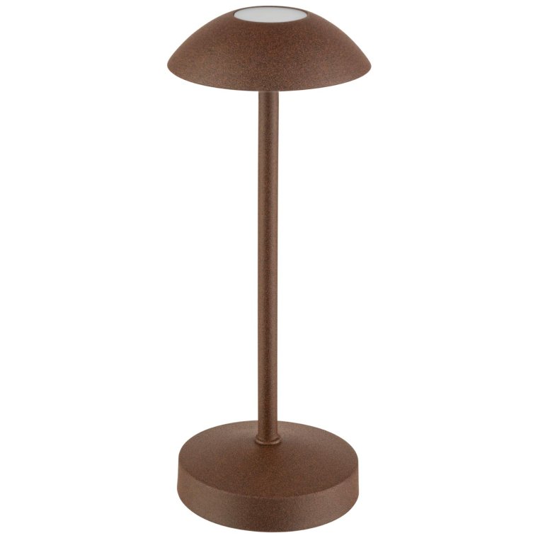 Tischleuchte ALVA Ø 8 cm, H: 20 cm Rostfarben
