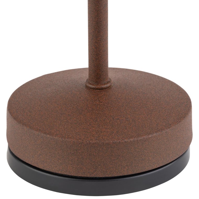 Tischleuchte ALVA Ø 8 cm, H: 20 cm Rostfarben