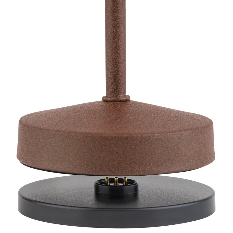 Tischleuchte ALVA Ø 8 cm, H: 20 cm Rostfarben