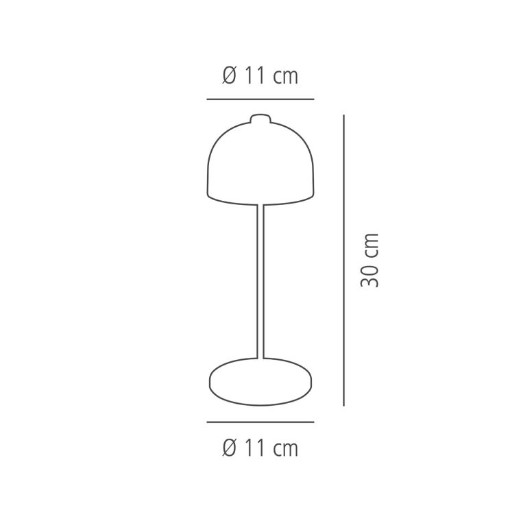 Tischleuchte JOSEF Ø 11 cm, H: 30 cm