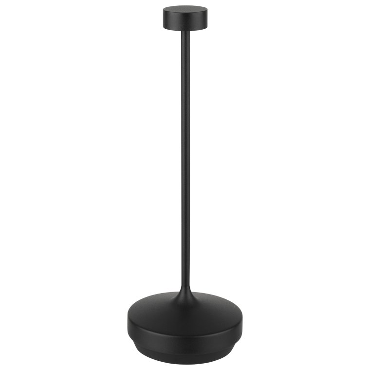 Tischleuchte NISSRIN Ø 8 cm, H: 25 cm Schwarz