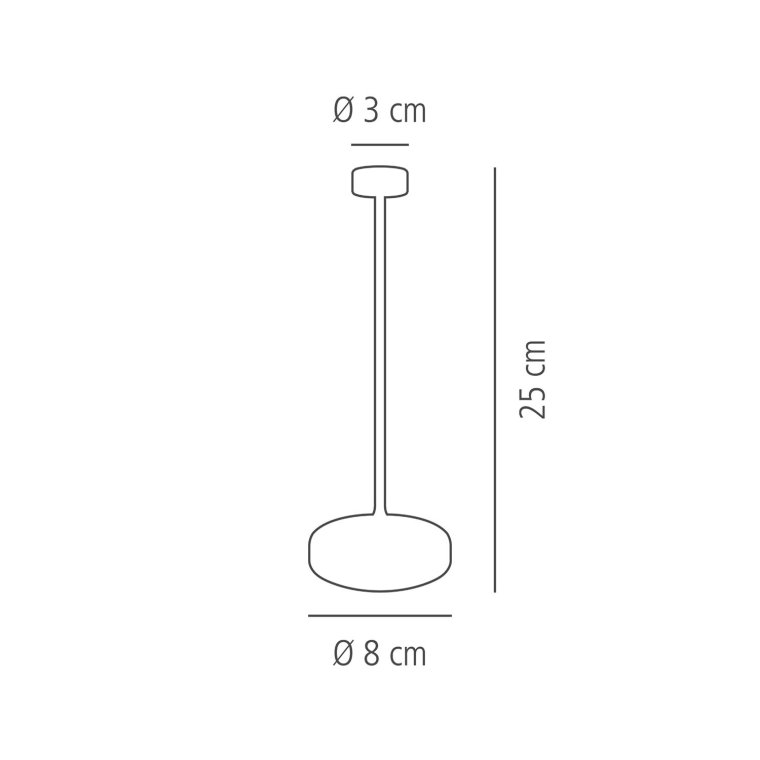 Tischleuchte NISSRIN Ø 8 cm, H: 25 cm Schwarz