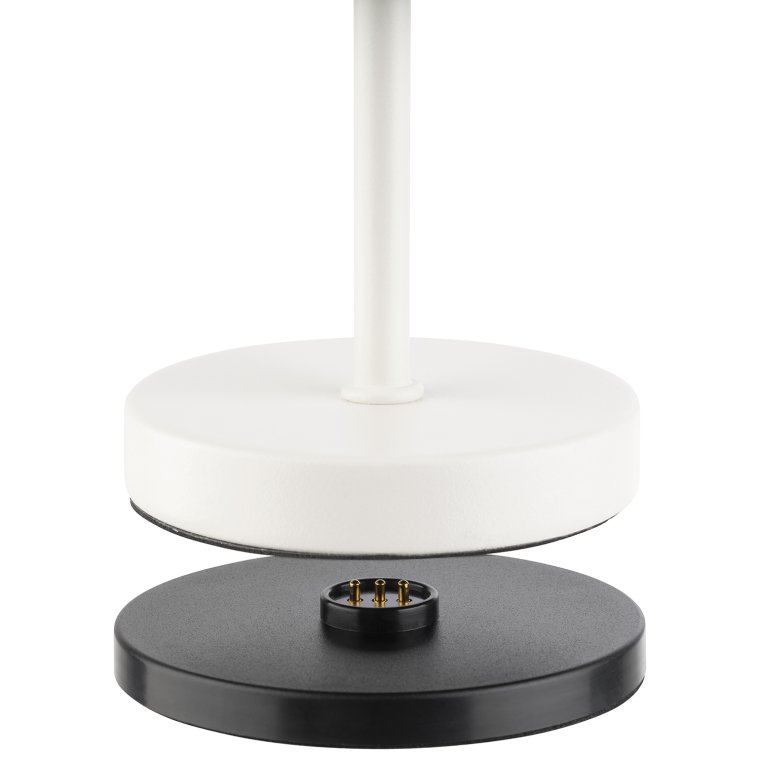 Tischleuchte MERLE MICRO Ø 8 cm, H: 20 cm Whisper white