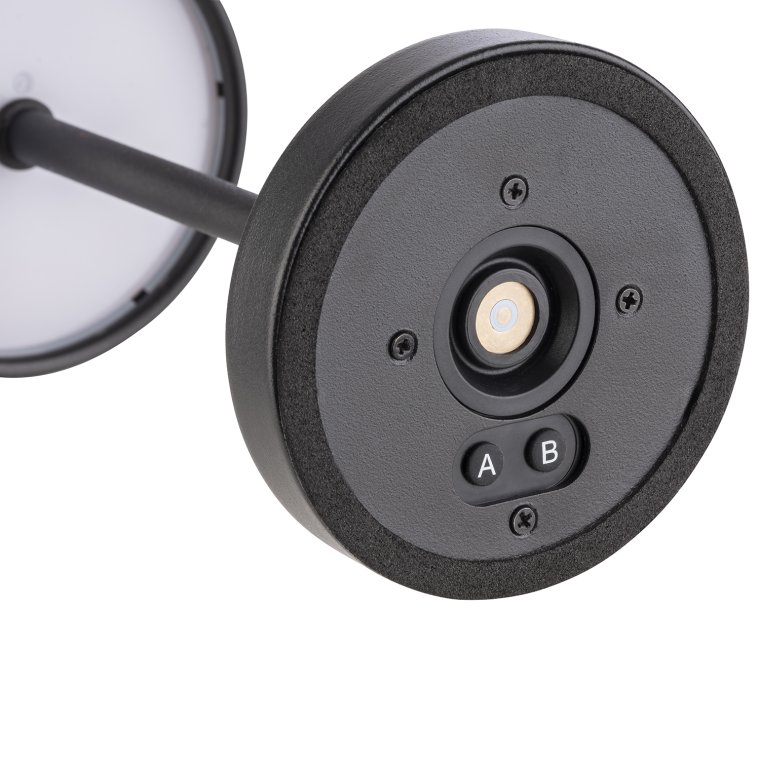 Tischleuchte MERLE MICRO Ø 8 cm, H: 20 cm Schwarz