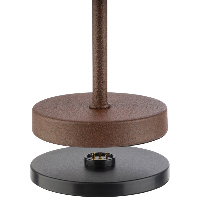 Tischleuchte MERLE MICRO Ø 8 cm, H: 20 cm Rostfarben