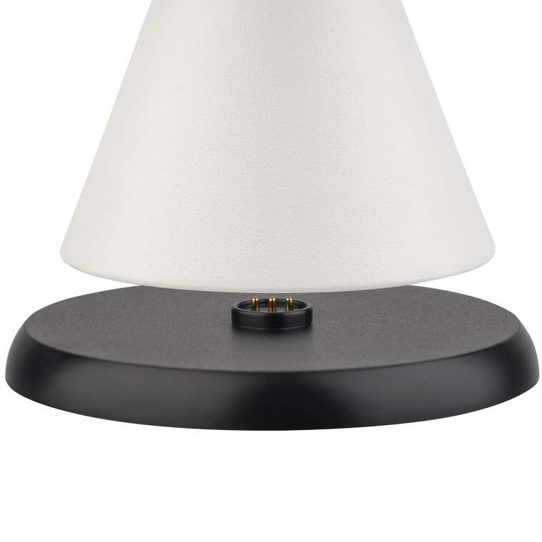 Tischleuchte CONE MINI Ø 13 cm, H: 11,5 cm Whisper white