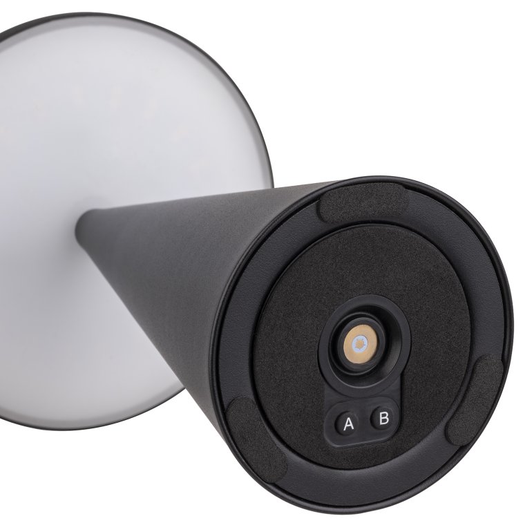 Tischleuchte CONE Ø 13 cm, H: 18 cm Schwarz
