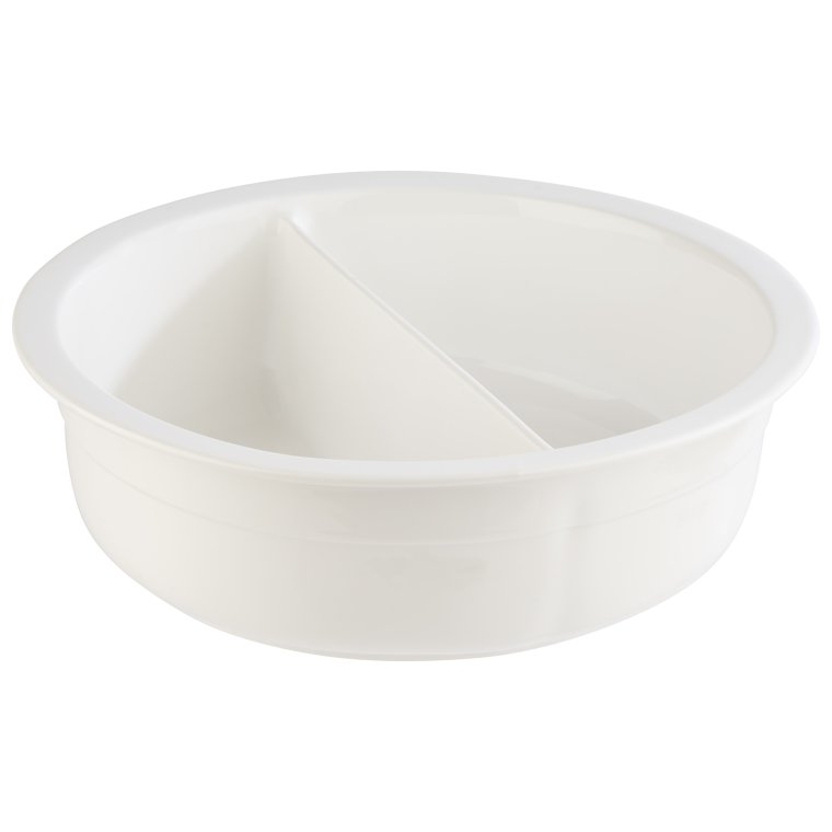 Porzellaneinsatz, unterteilt Ø 29,5 cm, H: 9 2,8 Liter