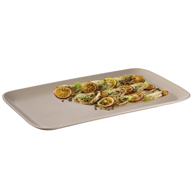 GN 1/1 Tablett NERO Beige 53 x 32,5 cm, H: 2,5 cm