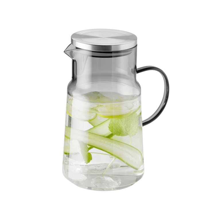 Saft- / Wasserkanne Ø 13 cm, H: 23 2 Liter Glas