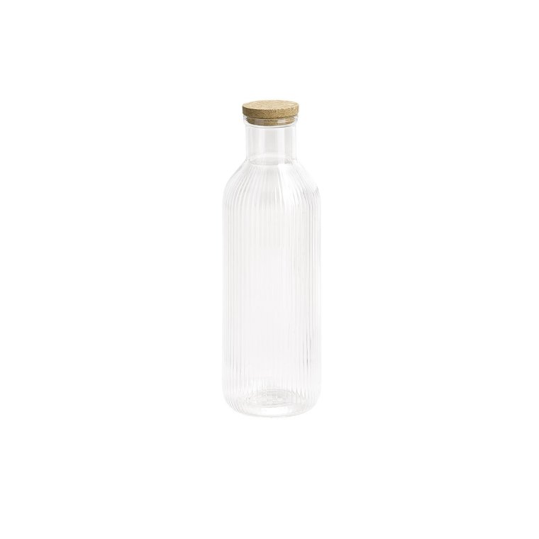 Glaskaraffe -LINES- Ø 9 cm, H: 27 1 Liter