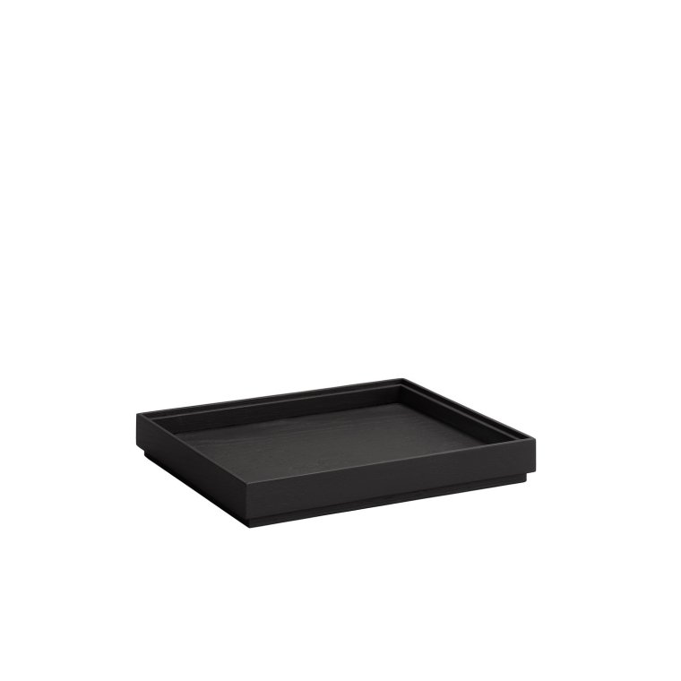 GN 1/2 Holzbox -VALO- 32,5 x 26,5 cm, H: 4,5 cm Schwarz