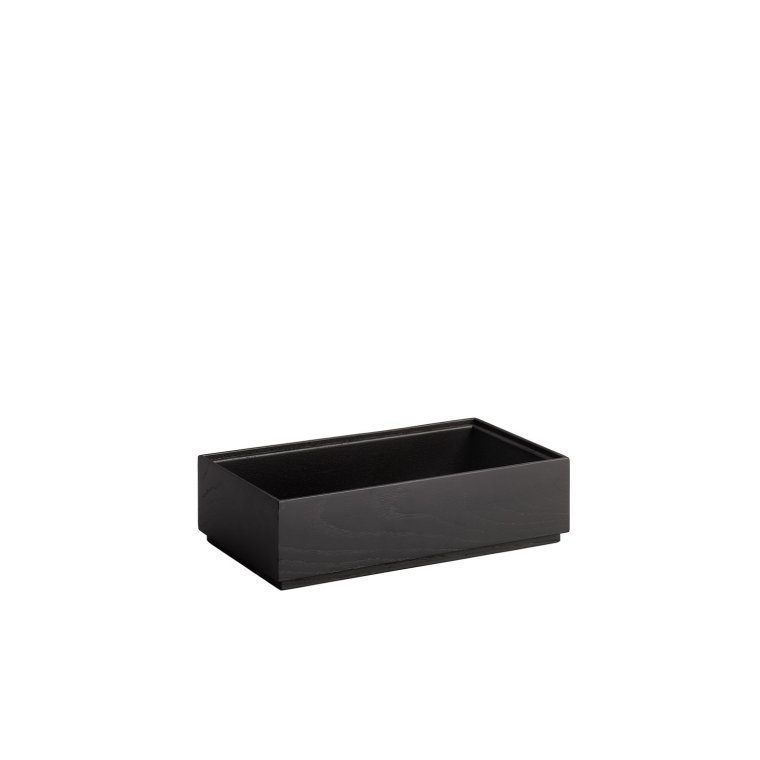 GN 1/3 Holzbox -VALO- 32,5 x 17,6 cm, H: 8,5 cm Schwarz