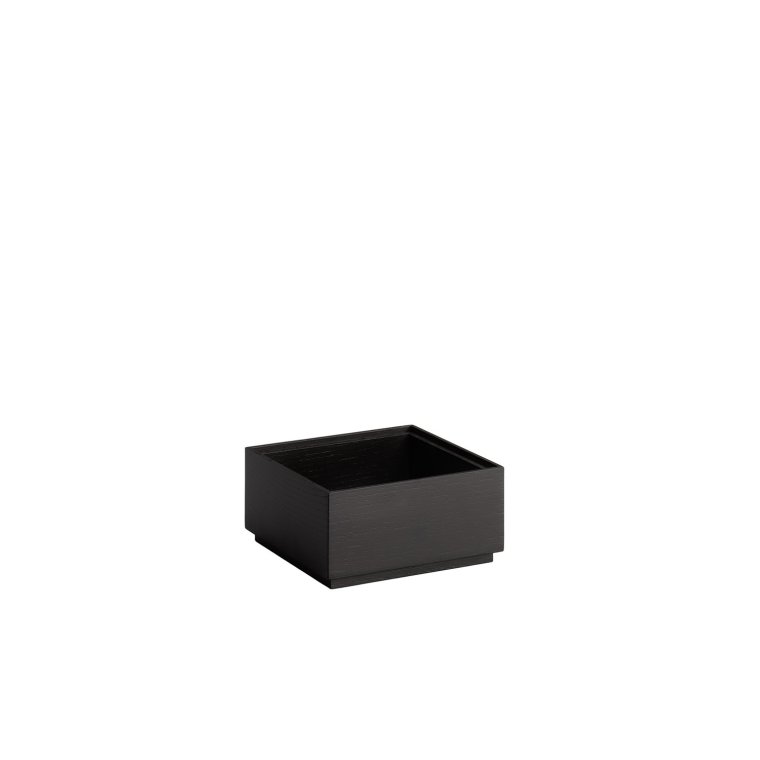 GN 1/6 Holzbox -VALO- 17,6 x 16,2 cm, H: 8,5 cm Schwarz