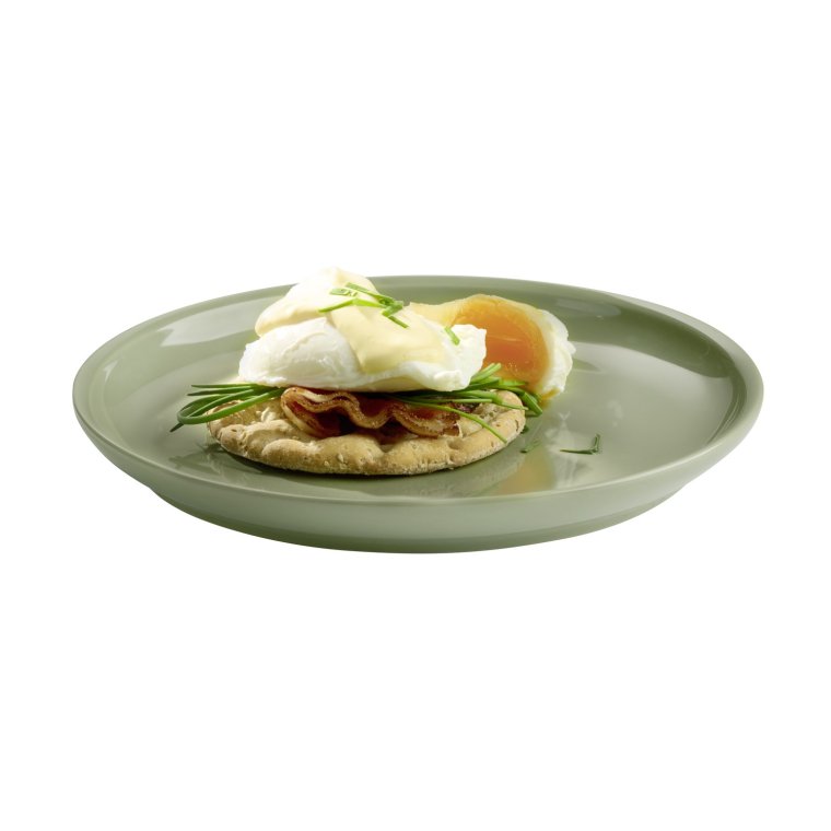 Teller -SNUG- Ø 20,5 cm, H: 2 cm Grün Porzellan