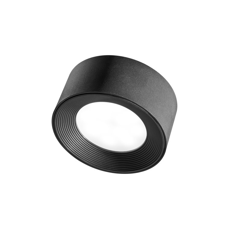 Leuchtkopf -VALUMO- Ø 10 cm, H: 4,5 cm Schwarz