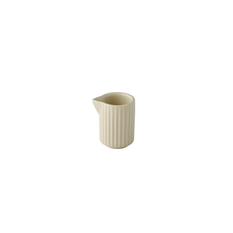Milchgießer -THE GRID- Ø 4,5 cm, H: 6,5 40 ml Sand Porzellan
