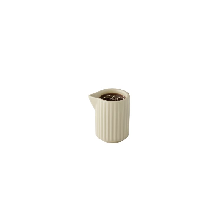 Milchgießer -THE GRID- Ø 4,5 cm, H: 6,5 40 ml Sand Porzellan