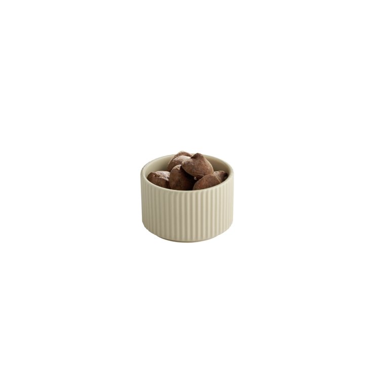 Schale -THE GRID- Ø 9 cm, H: 6 200 ml Sand Porzellan