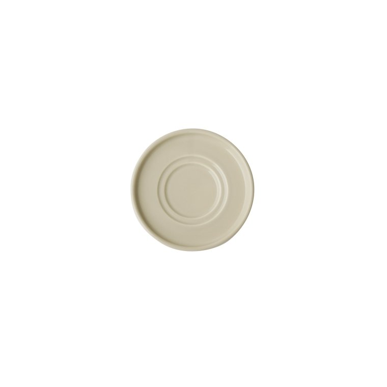 Untertasse -THE GRID- Ø 12,5 cm, H: 2 cm Sand Porzellan