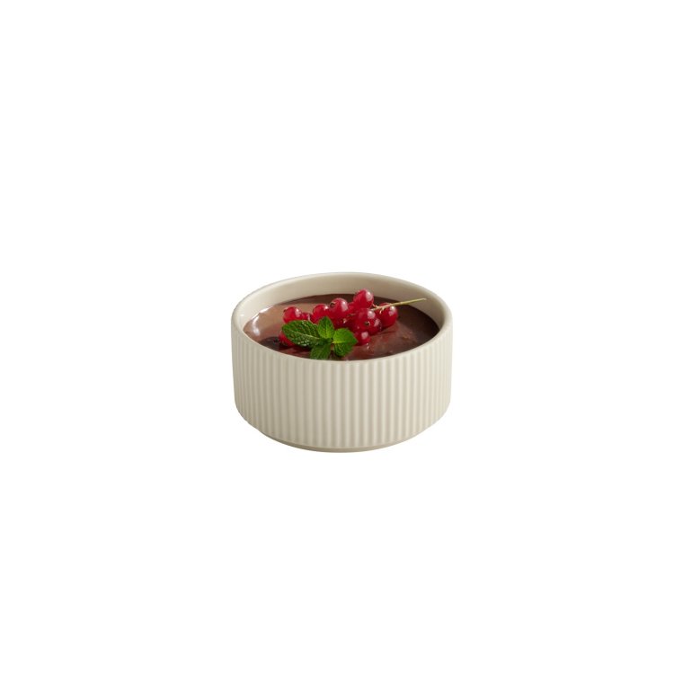 Schale -THE GRID- Ø 12,5 cm, H: 6 350 ml Sand Porzellan