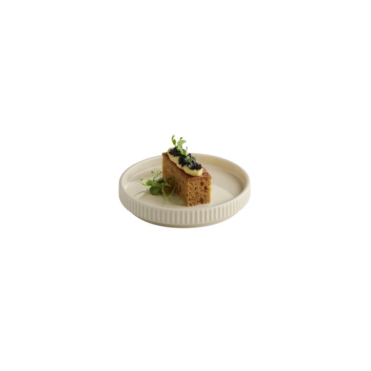 Teller -THE GRID- Ø 14 cm, H: 2,5 cm Sand Porzellan