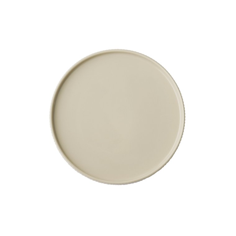 Teller -THE GRID- Ø 23 cm, H: 2,5 cm Sand Porzellan