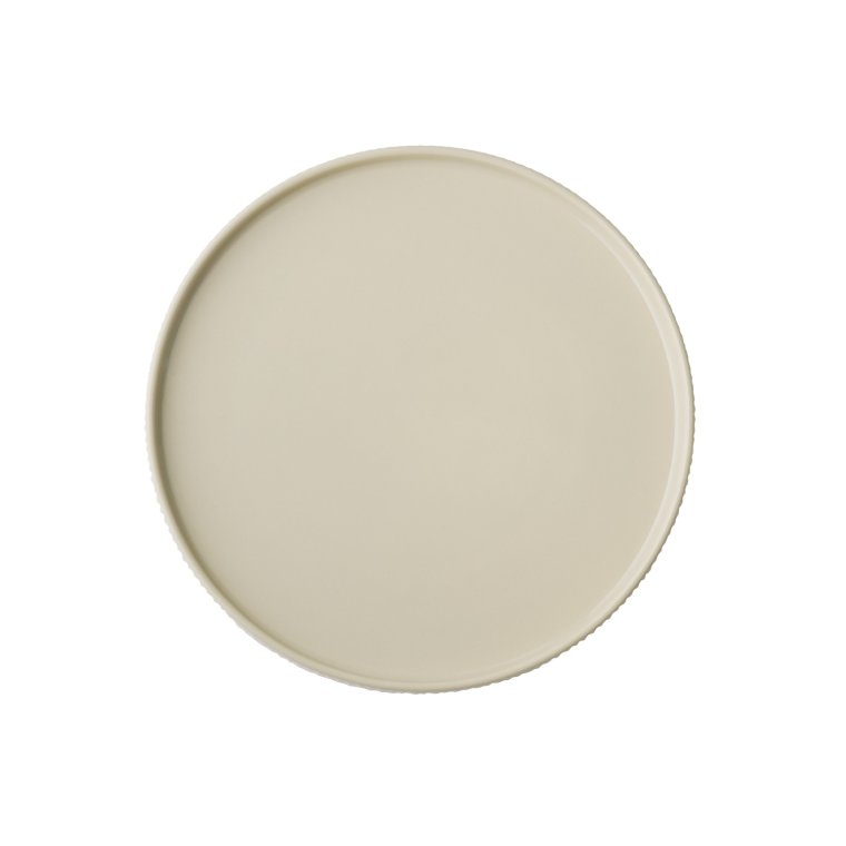 Teller -THE GRID- Ø 26 cm, H: 2,5 cm Sand Porzellan