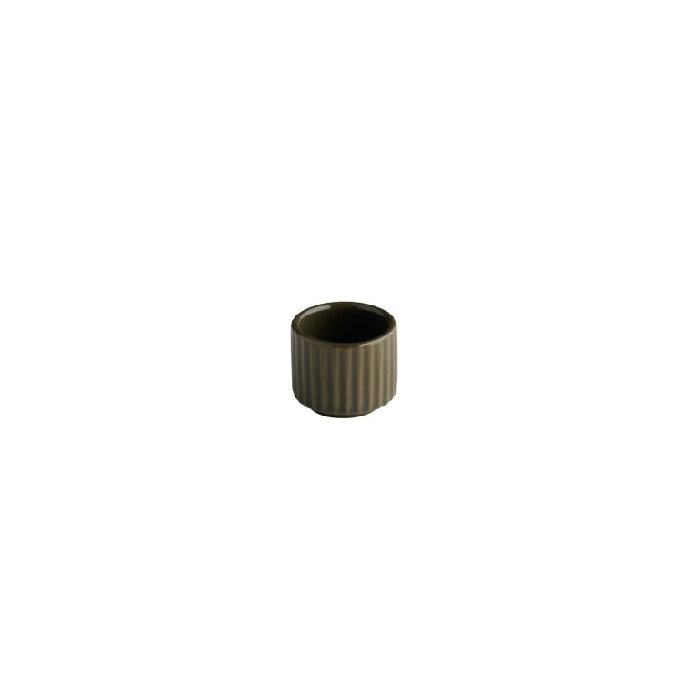 Schale -THE GRID- Ø 4,5 cm, H: 4 25 ml Mud (braun) Porzellan