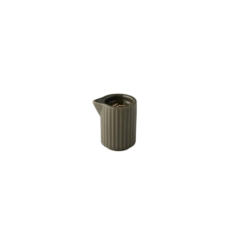 Milchgießer -THE GRID- Ø 4,5 cm, H: 6,5 40 ml Mud (braun) Porzellan
