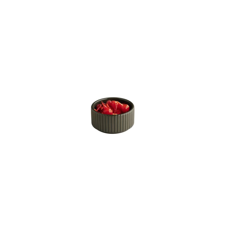 Schale -THE GRID- Ø 7,5 cm, H: 4 70 ml Mud (braun) Porzellan