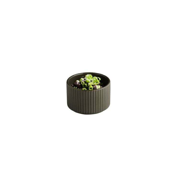 Schale -THE GRID- Ø 9 cm, H: 6 200 ml Mud (braun) Porzellan