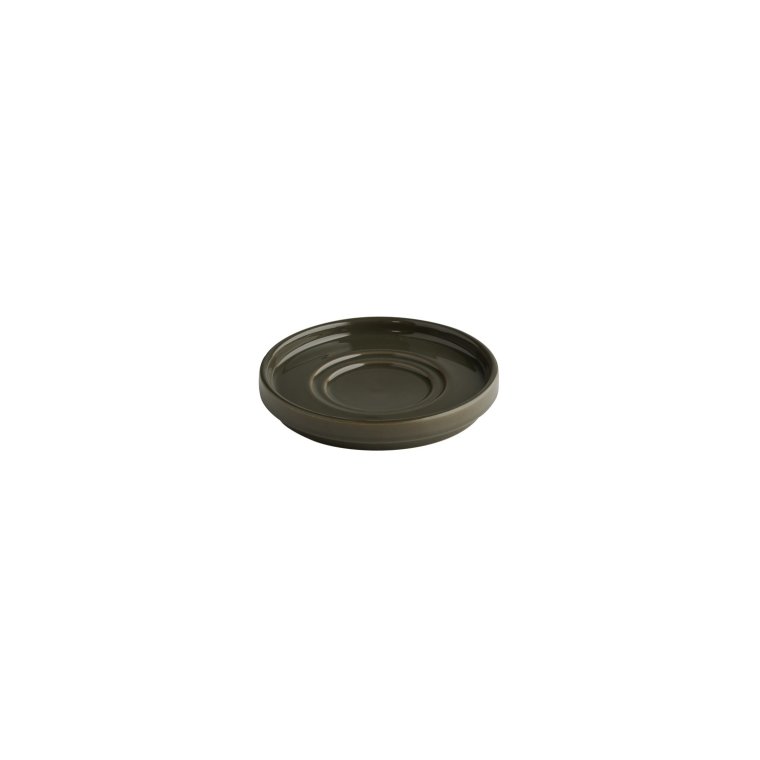 Untertasse -THE GRID- Ø 12,5 cm, H: 2 cm Mud (braun) Porzellan