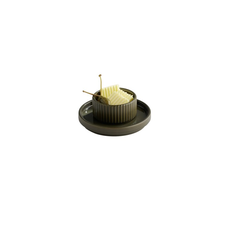 Untertasse -THE GRID- Ø 12,5 cm, H: 2 cm Mud (braun) Porzellan