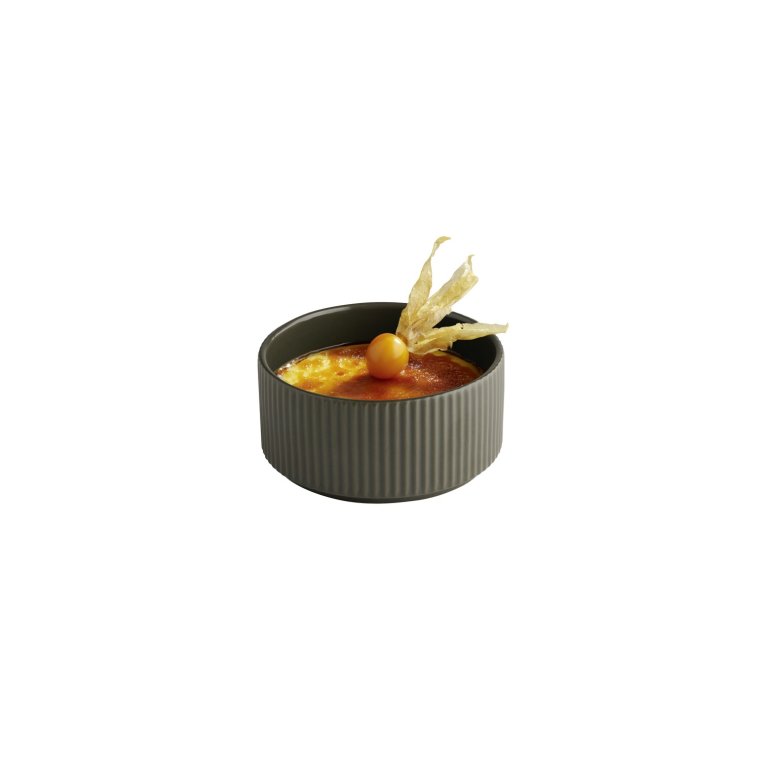 Schale -THE GRID- Ø 12,5 cm, H: 6 350 ml Mud (braun) Porzellan