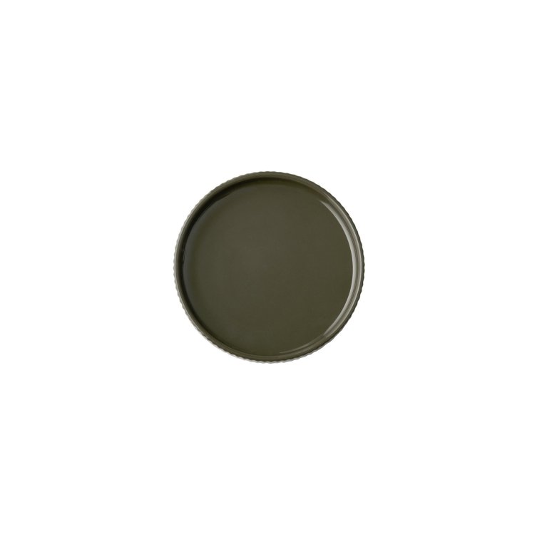 Teller -THE GRID- Ø 14 cm, H: 2,5 cm Mud (braun) Porzellan