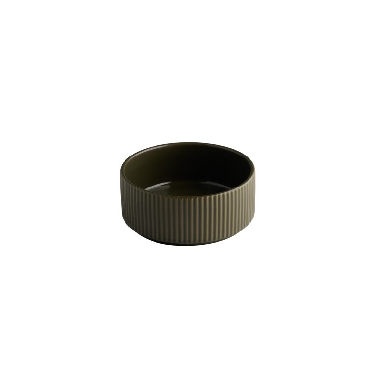 Schale -THE GRID- Ø 14 cm, H: 6 450 ml Mud (braun) Porzellan