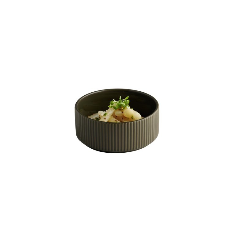 Schale -THE GRID- Ø 14 cm, H: 6 450 ml Mud (braun) Porzellan