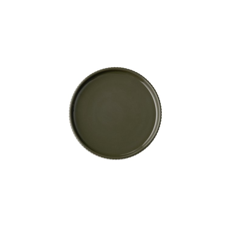 Teller -THE GRID- Ø 16 cm, H: 2,5 cm Mud (braun) Porzellan