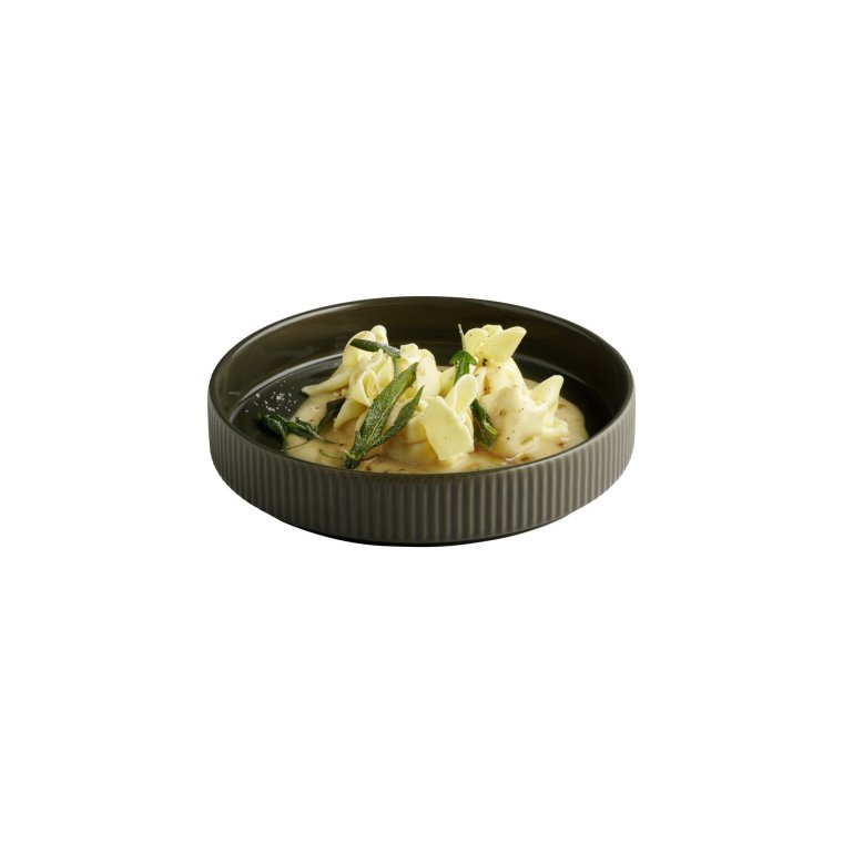 Teller / Schale -THE GRID- Ø 20 cm, H: 4 450 ml Mud (braun) Porzellan