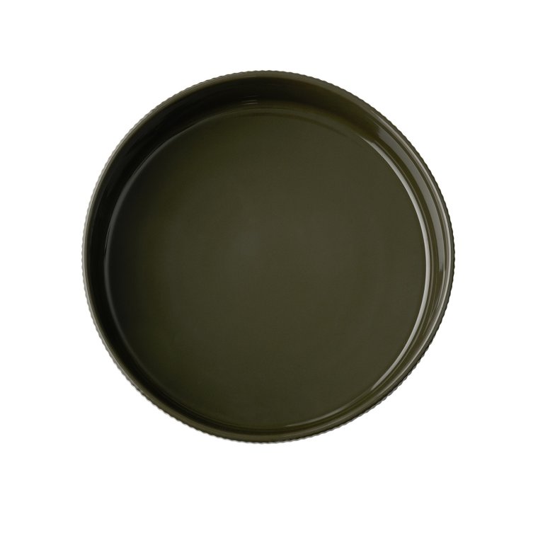 Schale -THE GRID- Ø 26 cm, H: 8,5 cm Mud (braun) Porzellan
