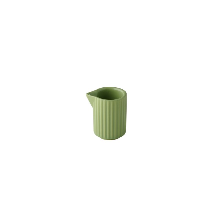 Milchgießer -THE GRID- Ø 4,5 cm, H: 6,5 40 ml Salbei Porzellan