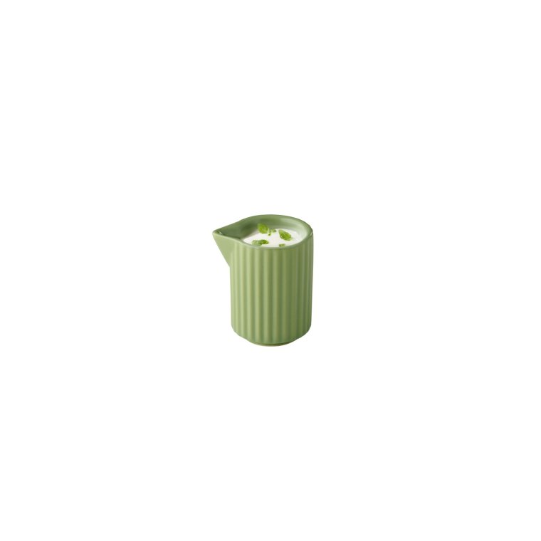 Milchgießer -THE GRID- Ø 4,5 cm, H: 6,5 40 ml Salbei Porzellan