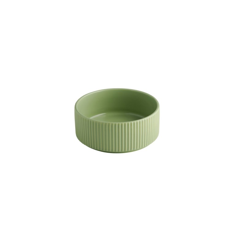 Schale -THE GRID- Ø 14 cm, H: 6 450 ml Salbei Porzellan