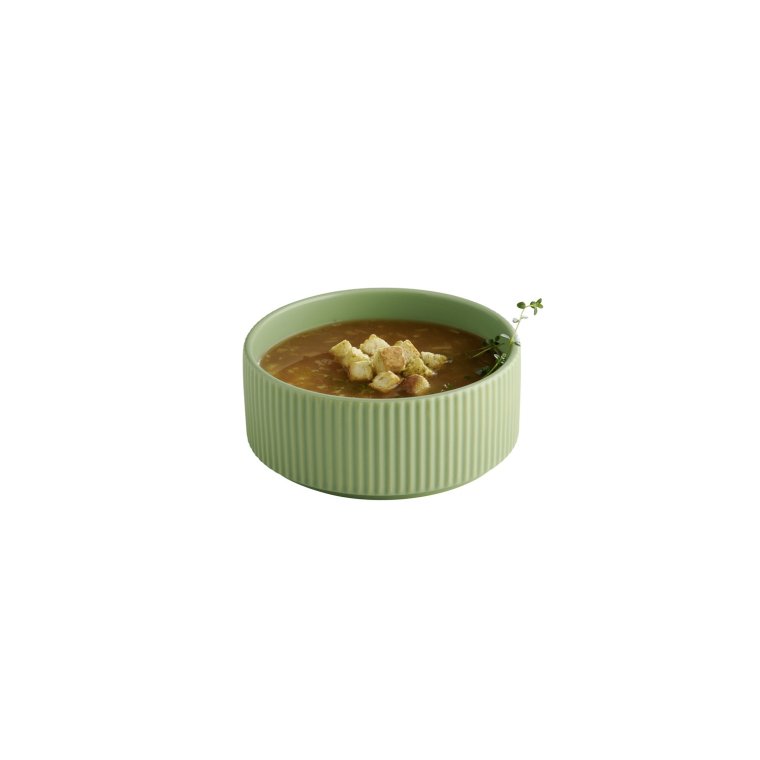 Schale -THE GRID- Ø 14 cm, H: 6 450 ml Salbei Porzellan