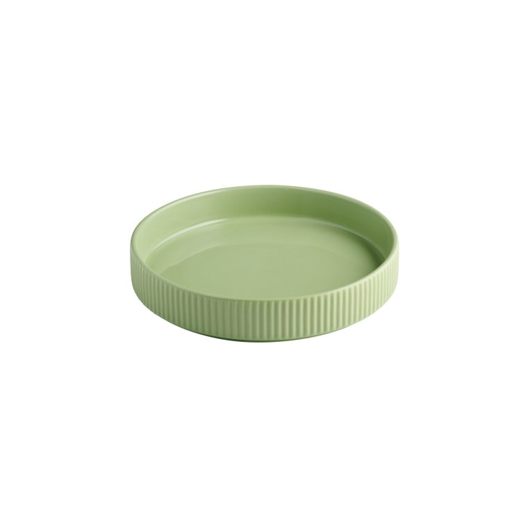 Teller / Schale -THE GRID- Ø 20 cm, H: 4 450 ml Salbei Porzellan