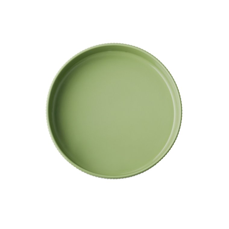Teller / Schale -THE GRID- Ø 23 cm, H: 6 cm Salbei Porzellan