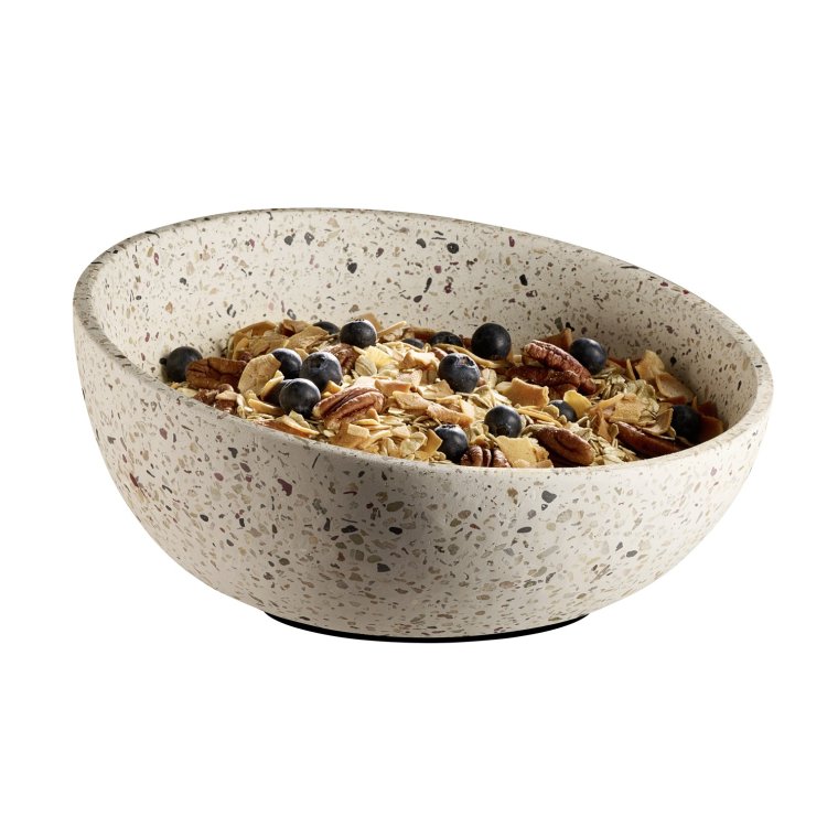 Schale -TERRAZZO- Ø 26 cm, H: 7,5 / 13 cm Terrazzooptik
