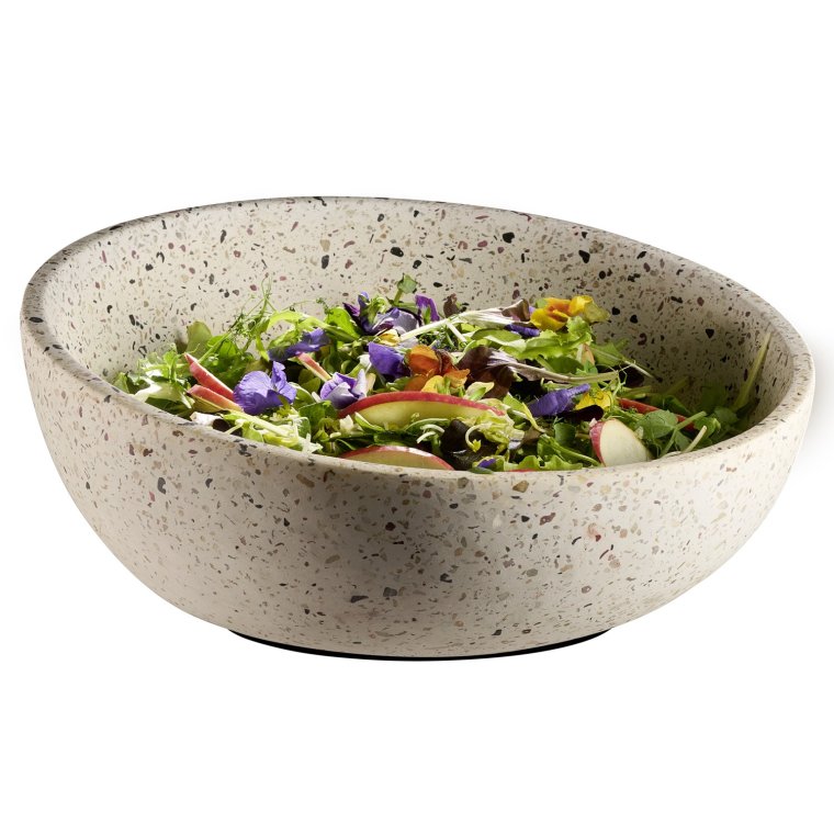 Schale -TERRAZZO- Ø 29,5 cm, H: 8,5 / 14,5 cm Terrazzooptik